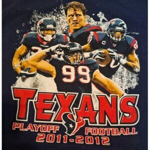 Houston Texans Graphic T-shirt CUSHING WATT JOHNSON FOSTER '12 Playoff Gildan XL